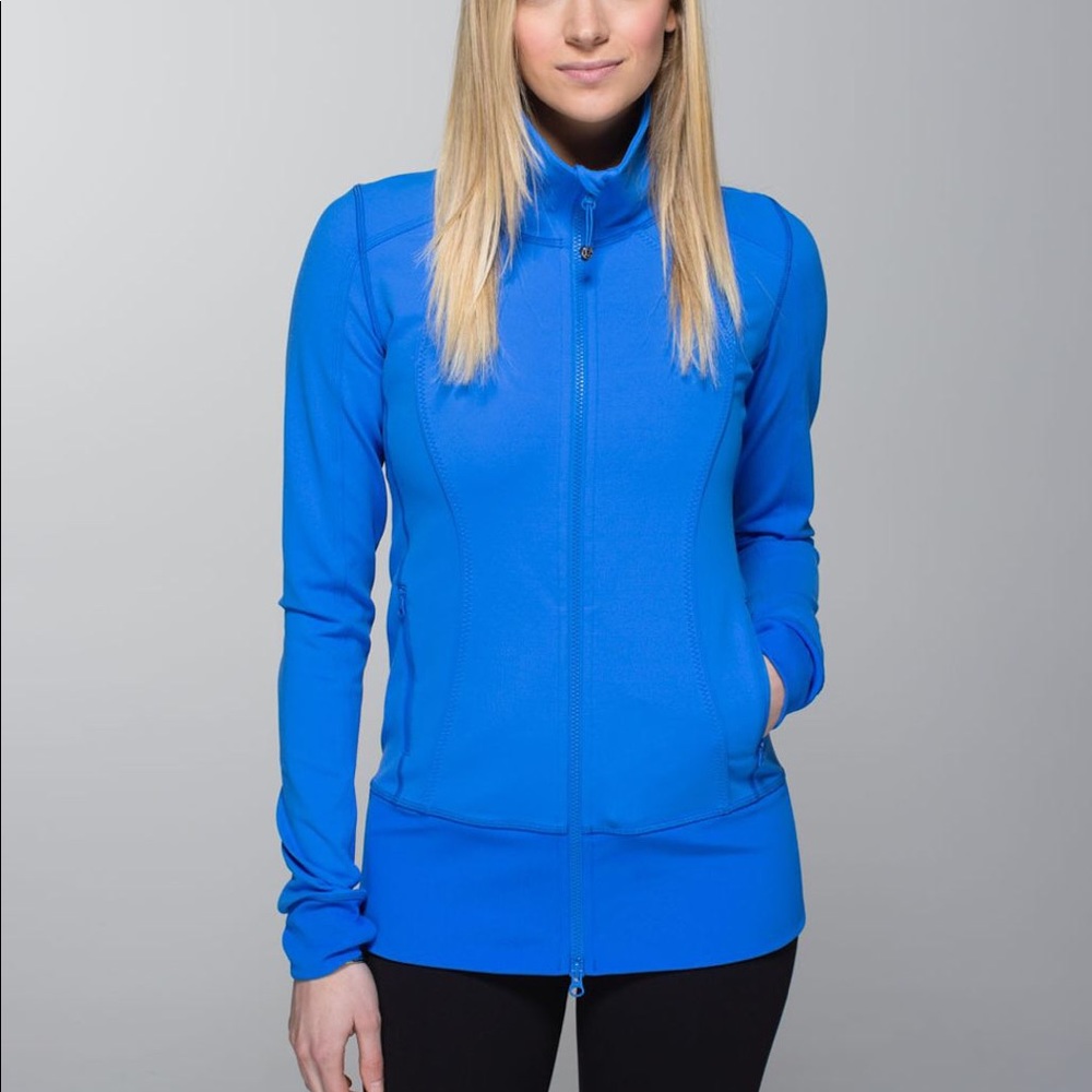 Lululemon Blue Nice Asana Zip Up Jacket